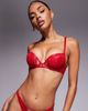 Ann Summers Ann Summers Undeniable padded plunge bra in red - 1