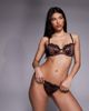 Ann Summers Ann Summers Wild Romance padded balcony bra in leopard print-Brown - 3