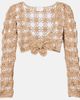 Anna Kosturova Anna Kosturova Bella Ballerina crochet cotton crop top - 1