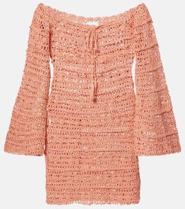Anna Kosturova Anna Kosturova Bella crochet cotton minidress