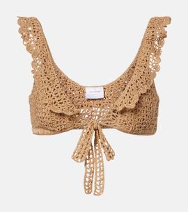 Anna Kosturova Anna Kosturova Brigitte crochet cotton bra top