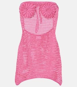 Anna Kosturova Anna Kosturova Camellia crochet cotton minidress