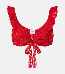 Anna Kosturova Anna Kosturova Crochet cotton bra top