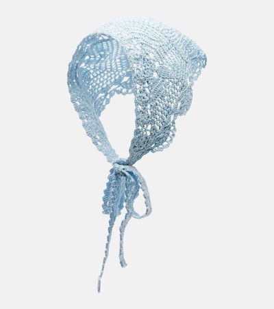 Anna Kosturova Anna Kosturova Crochet cotton head scarf