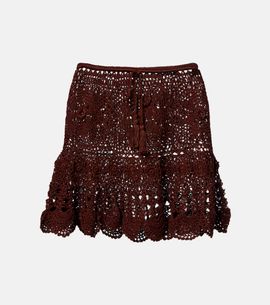 Anna Kosturova Anna Kosturova Crochet cotton miniskirt