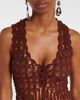 Anna Kosturova Anna Kosturova Crochet fringed cotton crop top - 4