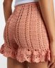 Anna Kosturova Anna Kosturova Crochet ruffled cotton shorts - 4