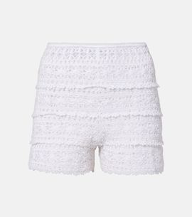 Anna Kosturova Anna Kosturova Deauville crochet cotton shorts