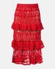 Anna Kosturova Anna Kosturova Elsie crochet ruffled cotton midi skirt - 1