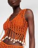 Anna Kosturova Anna Kosturova Embellished crochet crop top - 4
