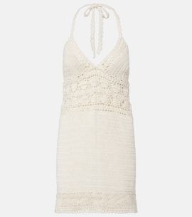 Anna Kosturova Anna Kosturova Filigree crochet cotton minidress