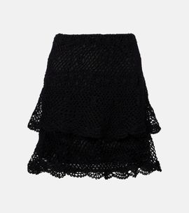 Anna Kosturova Anna Kosturova Florence cotton crochet miniskirt
