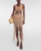Anna Kosturova Anna Kosturova Fringe-trimmed crochet midi dress - 2