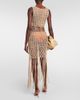 Anna Kosturova Anna Kosturova Fringe-trimmed crochet midi dress - 3