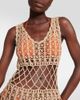 Anna Kosturova Anna Kosturova Fringe-trimmed crochet midi dress - 4