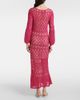 Anna Kosturova Anna Kosturova Jennifer cotton crochet maxi dress - 3
