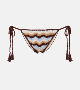 Anna Kosturova Anna Kosturova Summer Chevron crochet cotton bikini bottoms