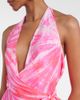 Anna Kosturova Anna Kosturova Tie-dye halterneck silk wrap dress - 4