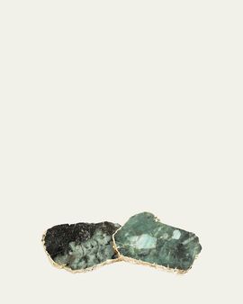 ANNA New York Kivita Emerald Coasters, Set of 2