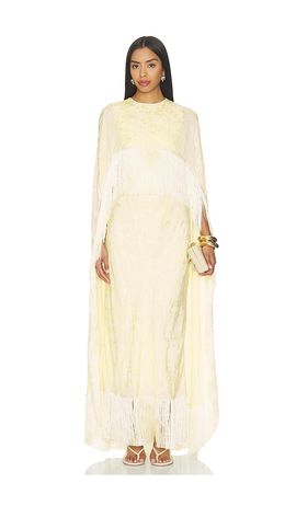 Anna October Anna October Bernice Jacquard Cape With Fringe