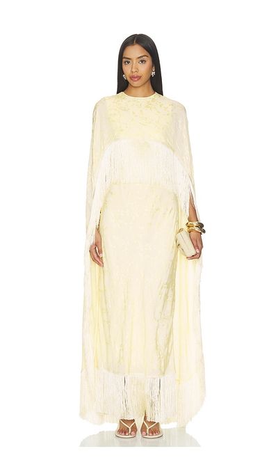 Anna October Anna October Bernice Jacquard Cape With Fringe