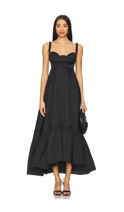 Anna October Anna October Black Swan Maxi Dress