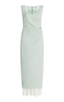 Anna Quan - - Dimitri Draped Crinkle Cotton Mini Dress - Ivory - AU 6 -  Moda Operandi