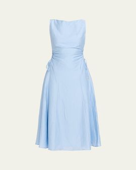 Anna Quan Mai Satin Midi Dress