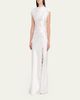 Anna Quan Martha Draped Lace Satin Dress - 4