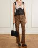 ANNA SUI Animal-print cotton-blend wide-leg pants - 2