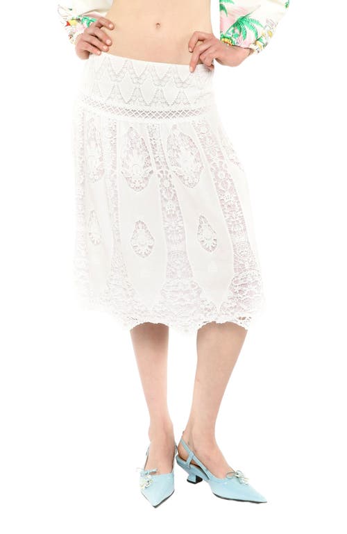 Anna Sui Anna Sui Applique Lace Combo Skirt