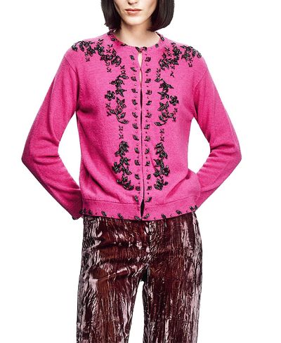 Anna Sui Anna Sui Beaded Knit Cardigan