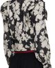 Anna Sui Anna Sui Black & Off-White Cropped Ruffle Jacket - 3