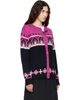 Anna Sui Anna Sui Black & Purple Fair Isle Knit Cardigan - 2