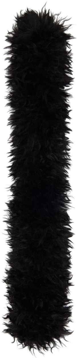 Anna Sui Anna Sui Black Faux-Fur Scarf