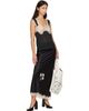 Anna Sui Anna Sui Black Lingerie Satin Maxi Skirt - 4