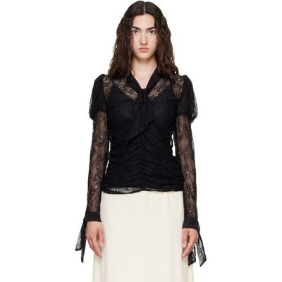 Anna Sui Anna Sui Black Long Sleeve Blouse