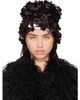 Anna Sui Anna Sui Brown & Black Pailettes Beanie - 1