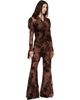 Anna Sui Anna Sui Brown Dahlia Tulle Lounge Pants - 4