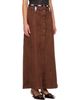 Anna Sui Anna Sui Brown Faux-Suede Appliqué Maxi Skirt - 2