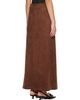 Anna Sui Anna Sui Brown Faux-Suede Appliqué Maxi Skirt - 3