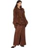 Anna Sui Anna Sui Brown Faux-Suede Appliqué Maxi Skirt - 4