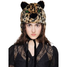 Anna Sui Anna Sui Brown Leopard Hat