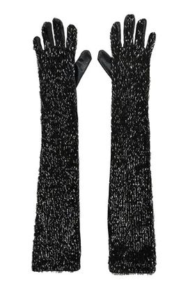 Anna Sui Anna Sui Bugle Bead Sequins Long Gloves