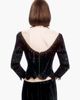 Anna Sui Anna Sui Crushed Velvet Beaded Corset - 4
