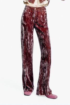Anna Sui Anna Sui Crushed Velvet Pants