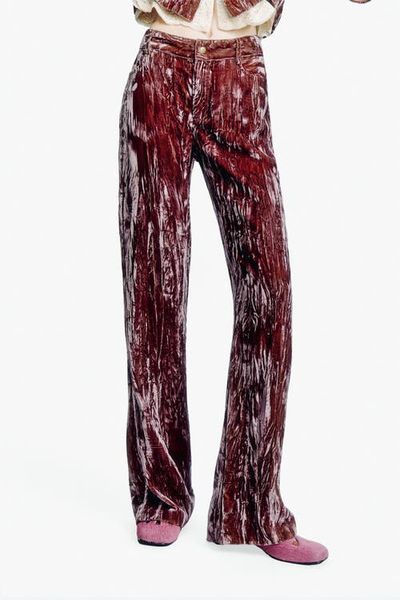 Anna Sui Anna Sui Crushed Velvet Pants