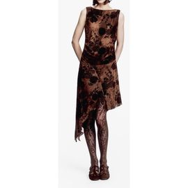 Anna Sui Anna Sui Dahlia Tulle Knit Asymmetrical