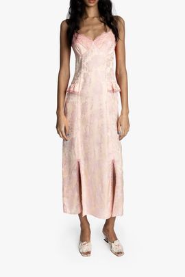 Anna Sui Anna Sui Damask Rose Brocade Slip Dress