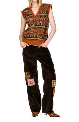 Anna Sui Anna Sui Fair Isle Fleece Vest